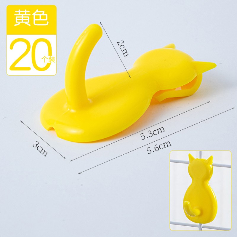 小猫挂钩网片网格挂钩铁丝网配件超市夜市货架网钩子展会陈列新款