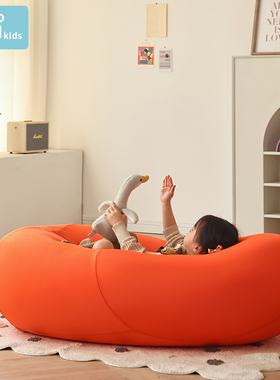 儿童懒人沙发座椅男孩女s孩小公主宝宝豆袋榻榻米阅读区躺椅可拆