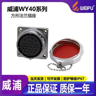 防水航空插头插座WY40 31芯夹爪插头TE母座Z连接器航插