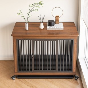 狗笼子中型犬大型犬结实带厕所宠物金毛边牧专用木质室内别墅狗屋