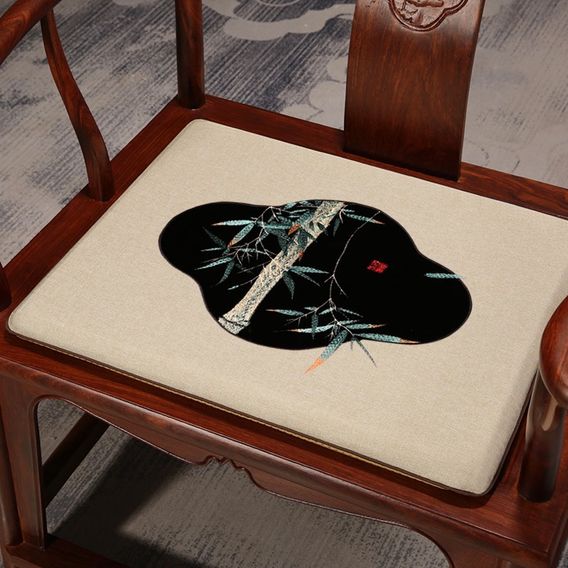 中式红木椅子坐垫茶桌椅垫子实木家具沙发垫圈椅太师椅凳子垫座垫