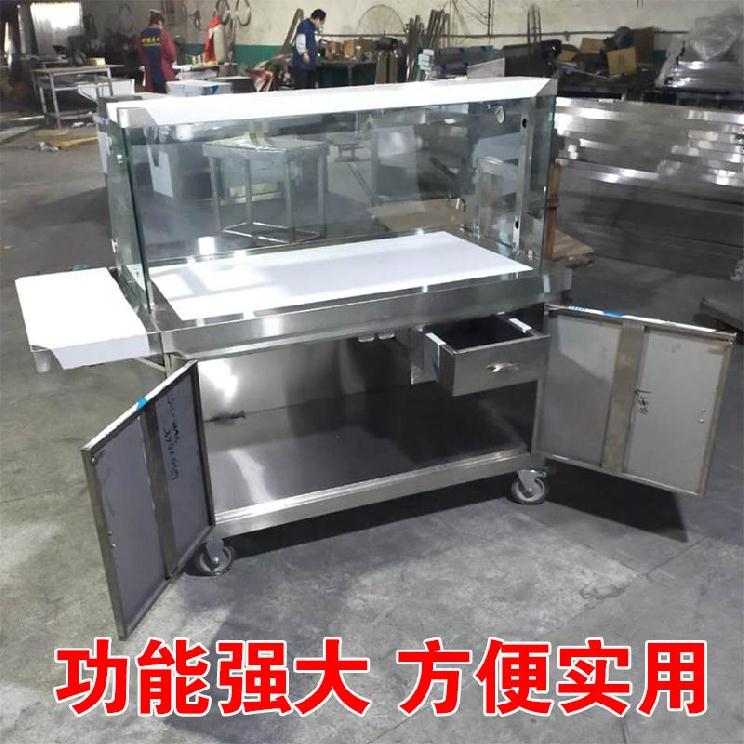 早餐车卤菜熟食摆摊车商用流动车加厚型工作台早餐早点车卖早餐
