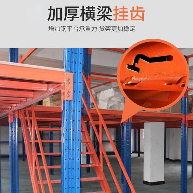 广阁楼平台货型架搭建工厂厂房二州层钢105结构仓加库隔层储物重