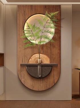 水培绿植入户玄关装艺饰画复古挂术尽头门走廊壁画中古画LEDF99JT