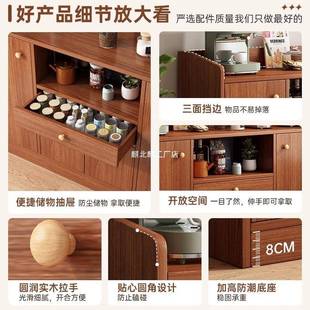 储柜大橱容量收纳靠柜家用餐边柜墙一体置物柜客厅KPY茶物水柜厨