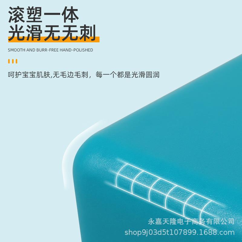 学面校凳音乐教室塑料口才班凳滚塑TL-3023一体正方形音乐凳三塑