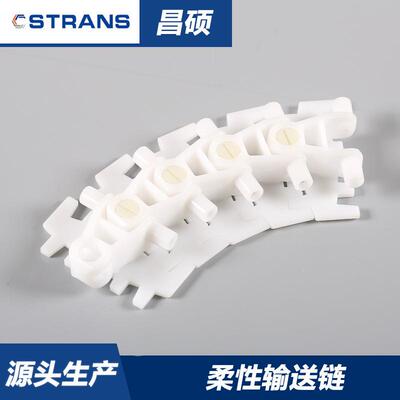上海销售性链板平顶链条柔瓶KXS输送脱POM链板瓶子输夹送线配件不