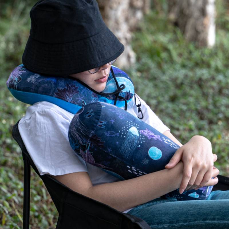 贪吃猫文创u型枕记忆棉旅行枕飞机便携护颈枕长途汽车脖子靠枕PP