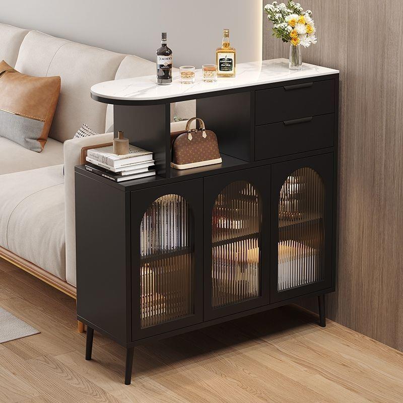 新款奶油吧RGO台约隔断柜客用厅家吧桌小户型餐台边一体柜现代简