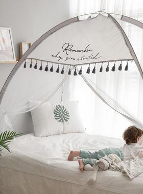 免安装可折拆洗叠可DDB收蚊帐家用夏童天无一底蒙古包儿童女米五