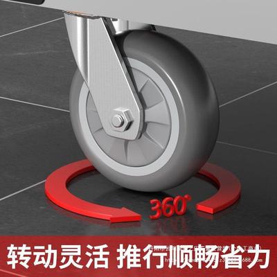 寸寸无品牌/6轮寸8寸定4向轮平板车脚手推车轮子5转向轮橡胶轮套