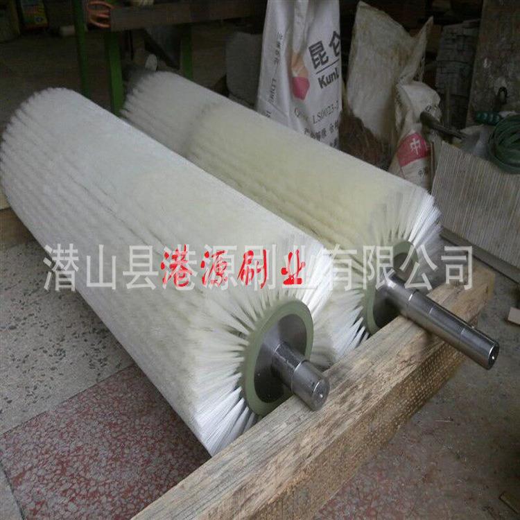 740工业毛刷空辊滚筒刷厂轮家销售小型尼龙丝刷除尘毛心刷圆形圆