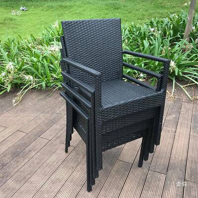 仿户外桌椅休组合防雨防庭院晒藤编桌椅五件套52420阳台闲藤椅子