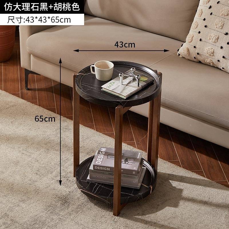 源头厂可移厨动PLH木小推车边几客厅茶几沙发房推车橡胶置物工架