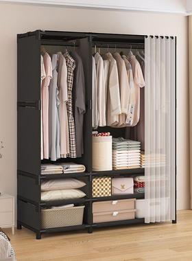 网尘大容量挂衣柜防简租易衣柜家用卧室带抽屉布衣VFG柜出房红收