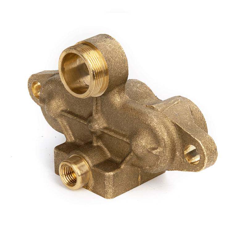 贲华园高压清洗机配件440/55/58型清洗泵洗车机机气室座铜块配件