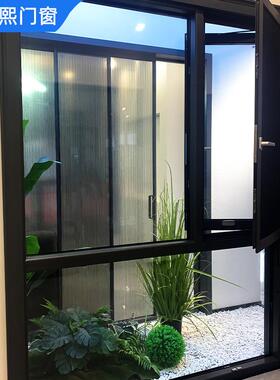 110系列窗纱一体系统平铝开窗断桥门窗断窗77860户封阳台平开桥窗
