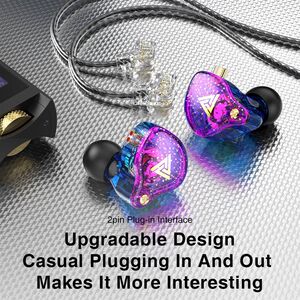 QKZ AK6 PRO耳机HiFi发烧H重低音入耳式有线手机电脑耳机