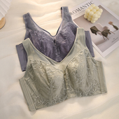 文 全罩杯全包调整型显胸小 内衣大胸c显小收副乳防下垂夏季 薄款