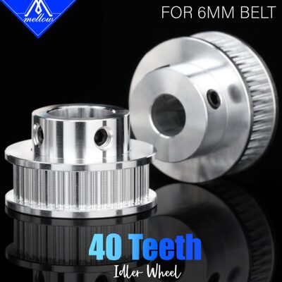 Mellow 3D打印机配件Gates皮带40齿2GT 同步带轮宽6mm 内孔8/12mm