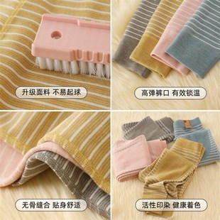 加厚大童中学生绒裤 男童女孩加绒打底裤 内穿加厚秋裤 儿童保暖裤