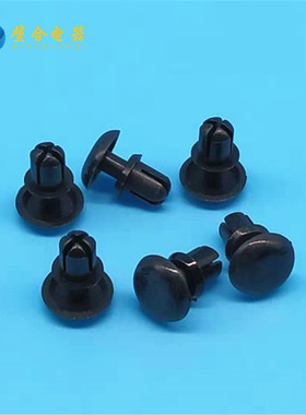 R3 R4尼龙铆钉 R型按压式塑料铆钉 PC板字母铆钉 黑/白色塑胶卡扣