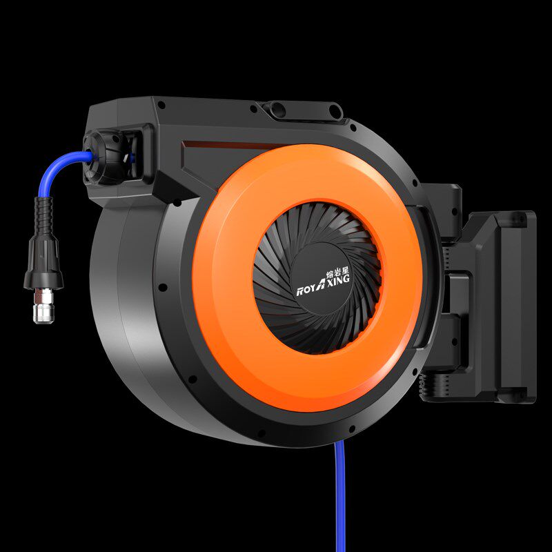 气鼓自动伸缩卷管器汽修美容气管电鼓水鼓汽车美容卷线器收管器