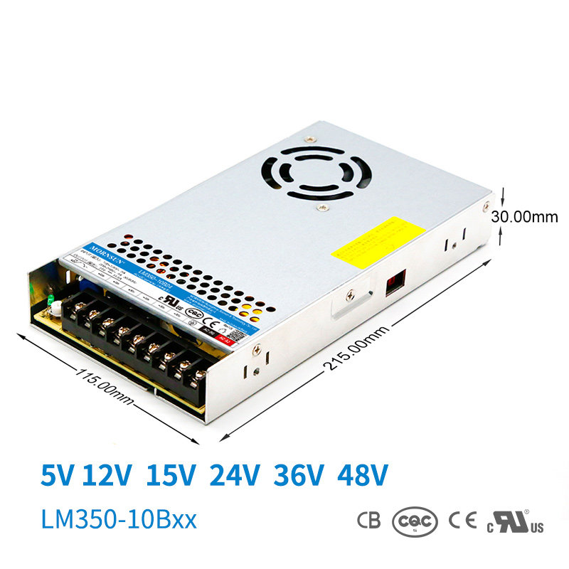 开关电源LM350-10B05/12/15/24/36/48V工控照明350W机壳自动化LRS