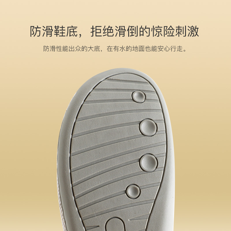 日式可拆卸静音棉拖鞋女秋冬季情侣家居室内保暖防滑地板家用男士