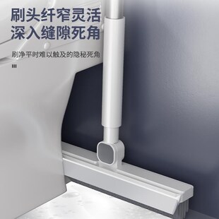 地板刷子卫生间长柄洗地刷缝隙浴室淋浴房洗墙清洁硬毛洗厕所瓷砖