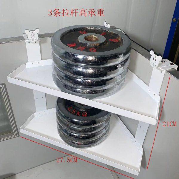 悬挂铁艺花架办公桌置物架三角茶杯角落摆放搁板阳台转角收纳挂架,收纳整理,书桌收纳置物架,淘宝优惠券,粉丝福利购,淘宝优惠卷