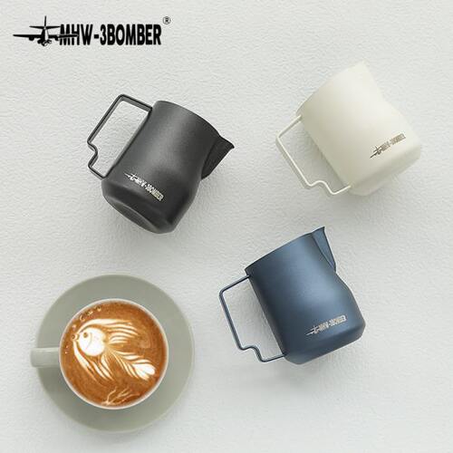 MHW-3BOMBER轰炸机拉花杯 涡轮打奶缸 不锈钢鹰嘴意式打奶泡450ml