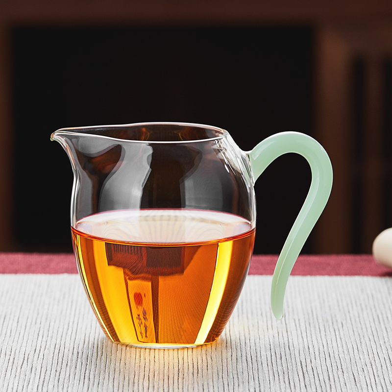 玻璃公道杯加厚耐热高档高硼硅202E4新款茶海分茶器泡茶杯过滤茶