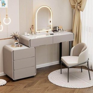 20323新款主卧室梳妆台实木轻奢高级感斗柜一体化妆台卧室化妆桌