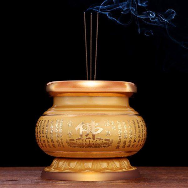 香炉家用室内拜神供具用品铜合金供佛檀香炉烧香炉供奉财神焚香炉,家居饰品,香薰炉,淘宝优惠券,粉丝福利购,淘宝优惠卷