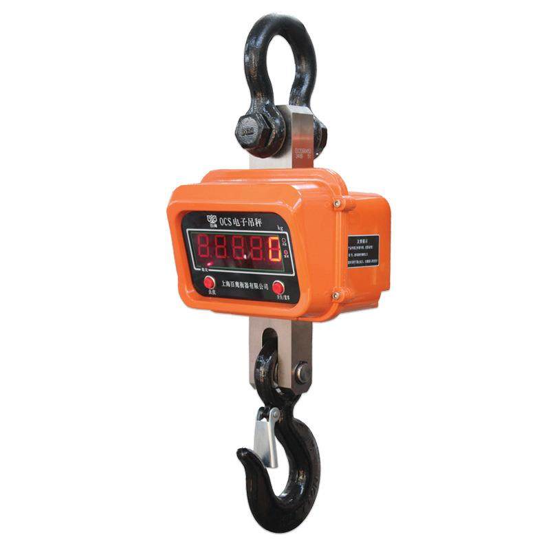 出口吊秤1-吨行车电子吊钩秤OCS-A英文版电子吊磅小型直视吊秤2t