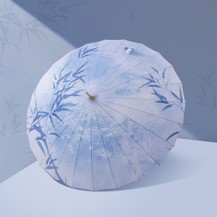 费乐德古风伞仿油纸伞防水晴雨两用复古国风雨伞24V骨实用汉服大