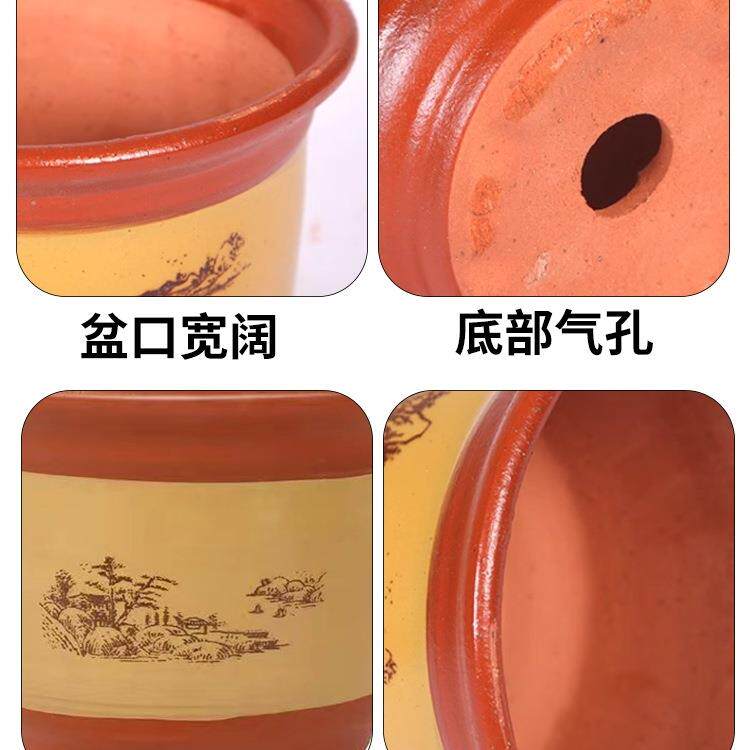 花树盆陶F99MT866瓷用客厅花盆庭院种果铁树落地紫砂粗陶兰家花盆