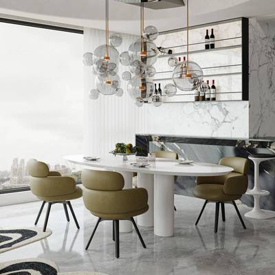 极简家可旋转JEU高级餐椅桌椅轻奢样板办酒店书靠背用椅休闲公洽