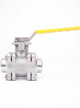 三片球阀高压不平锈钢球阀PN130PWT/PN球63螺高台三片式高压阀纹