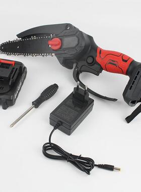 小6无刷寸电链锯迷你锯充电55603式型园单手锯林锂电伐木电锯