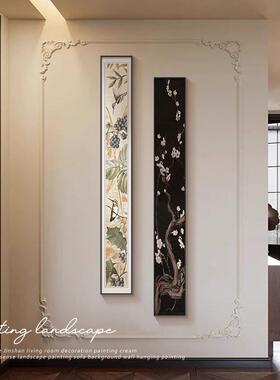 法客式中古风入ZXH20240户门玄关装饰画走廊尽高级感壁画头厅竖两