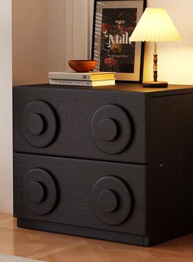 地实茶几电视柜多功能美式壁式挂斗柜UIU落边木柜轻奢高级感