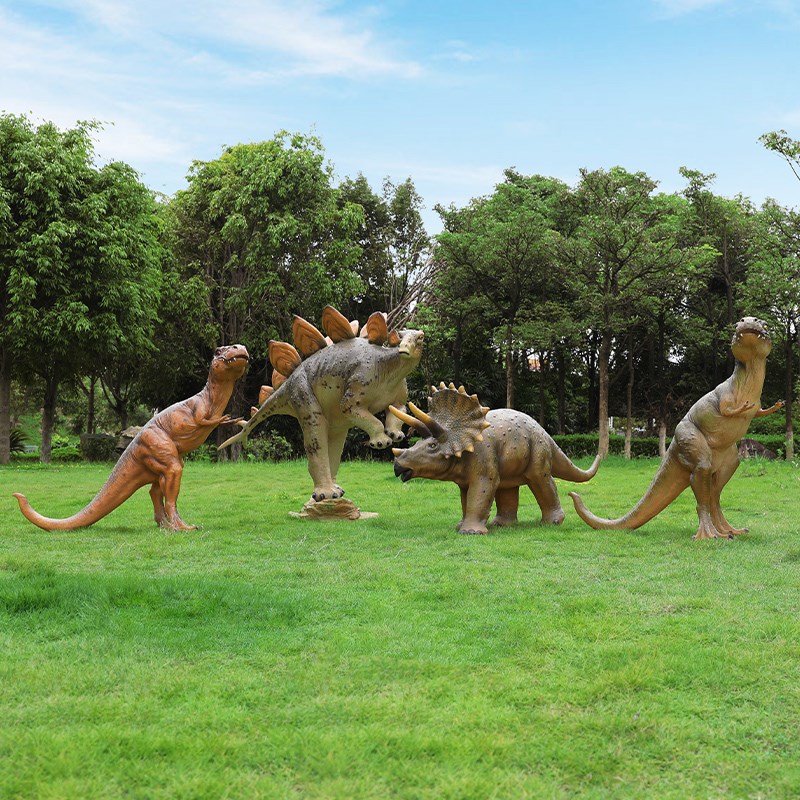 户外大型玻璃钢仿真恐龙s雕塑景区商场动物园霸王龙模型装饰品摆