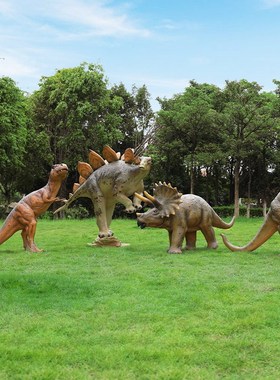 户外大型玻璃钢仿真恐龙s雕塑景区商场动物园霸王龙模型装饰品摆