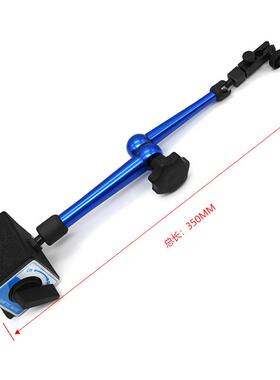 色机蓝械大表座万向蓝色大万百表座表微调磁性座百分表表座杠杆分