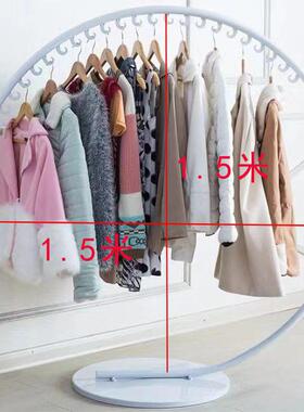 铁挂艺衣帽架落地挂衣卧服架室意衣架时AAR尚创服装店展示架晾衣