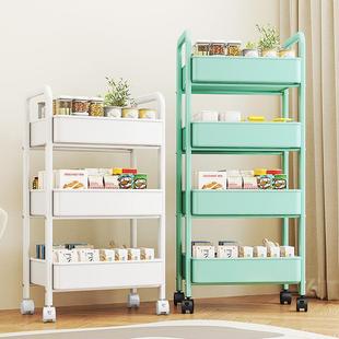 小推车食置物架厨落地卧室多层婴物儿零房移动浴室卫OSZ生间收纳