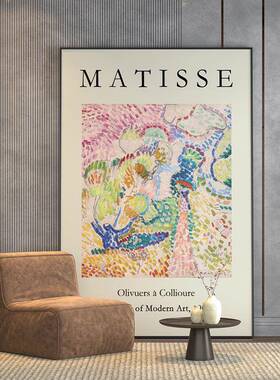 现代轻玄奢客厅关装饰画竖斯马蒂抽象北欧风单EM-2226幅背景墙壁