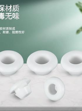 白色硅胶快护装双面护线出线橡胶硅胶耐高低圈PSM温线环密圈封圈